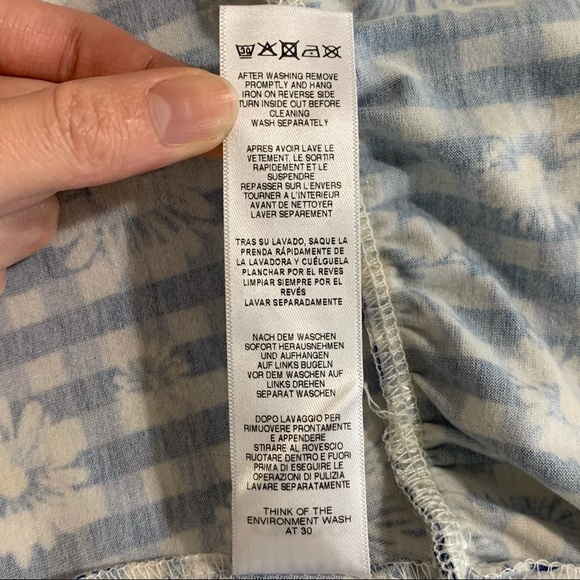 ASOS Floral Daisy Checkered Blue Sundress - Picture 6 of 6